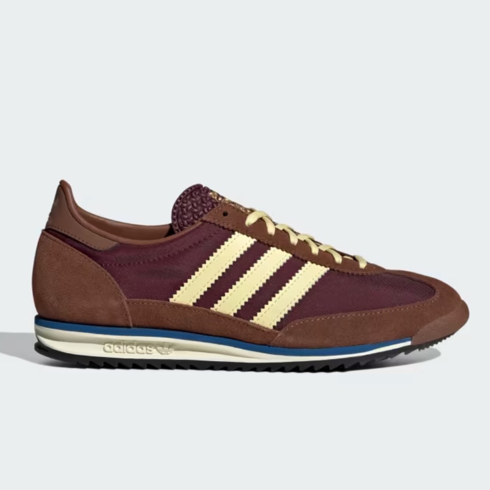 Adidas SL-72 Sneakers Maroon Almost Yellow Preloved Brown - size 8 - Picture 3 of 8